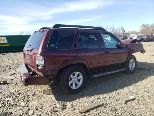 JN8DR09Y43W814142 - 2003 NISSAN PATHFINDER LE 勃艮第红 照片 3