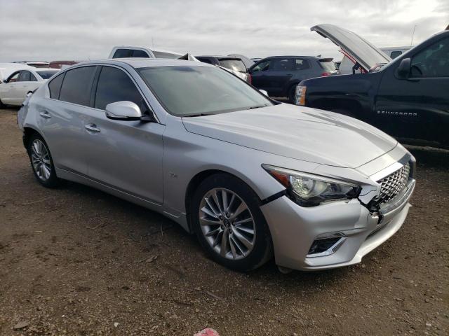 JN1EV7AR3JM435251 - 2018 INFINITI Q50 LUXE SILVER photo 4