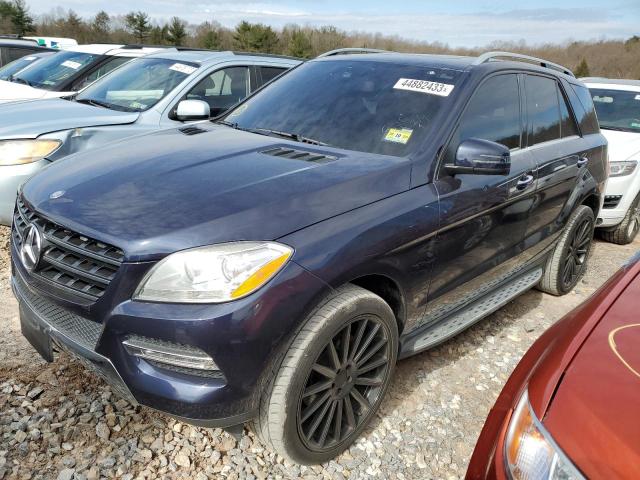 4JGDA5HB9FA491734 - 2015 MERCEDES-BENZ ML 350 4MATIC BLUE photo 1
