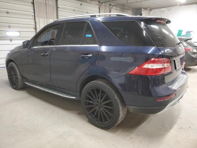 4JGDA5HB9FA491734 - 2015 MERCEDES-BENZ ML 350 4MATIC BLUE photo 2