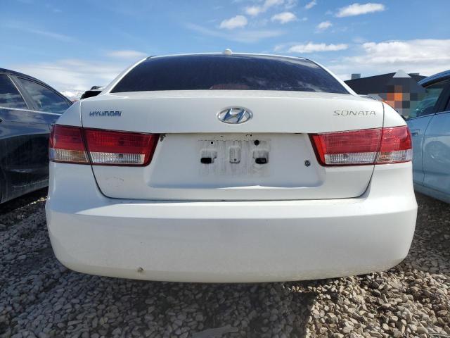 5NPET46C58H344203 - 2008 HYUNDAI SONATA GLS WHITE photo 6