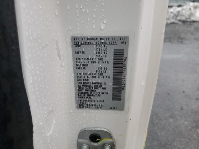 3N63M0ZN0FK732742 - 2015 CHEVROLET CITY EXPRE LT 白色 照片 12