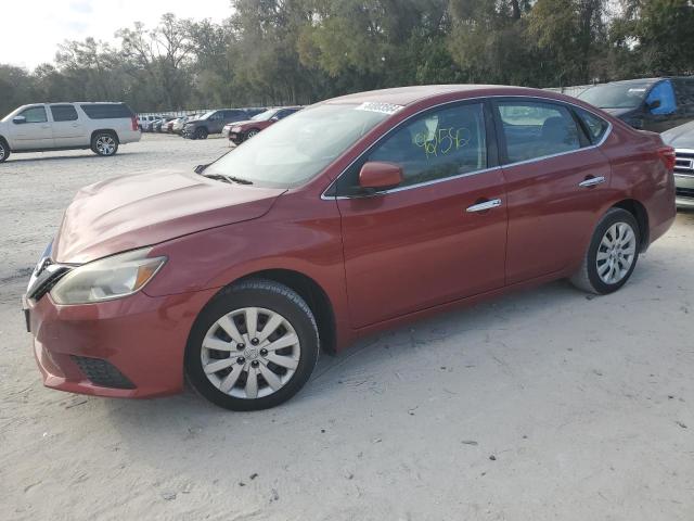 3N1AB7AP2HY221221 - 2017 NISSAN SENTRA S RED photo 1