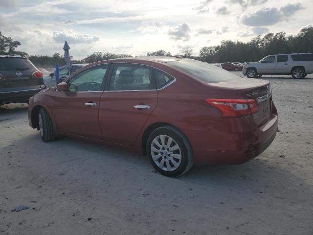 3N1AB7AP2HY221221 - 2017 NISSAN SENTRA S RED photo 2