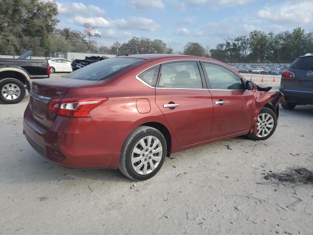 3N1AB7AP2HY221221 - 2017 NISSAN SENTRA S RED photo 3