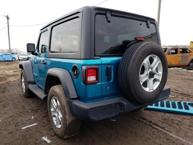 1C4GJXAG2LW180373 - 2020 JEEP WRANGLER SPORT TEAL photo 2