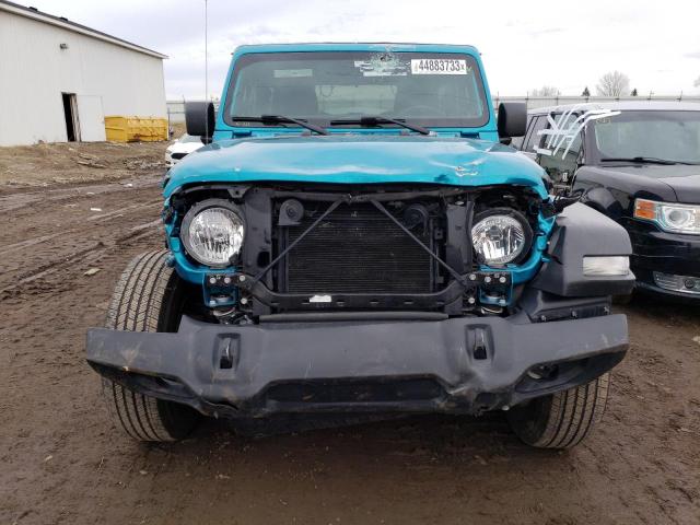 1C4GJXAG2LW180373 - 2020 JEEP WRANGLER SPORT TEAL photo 5