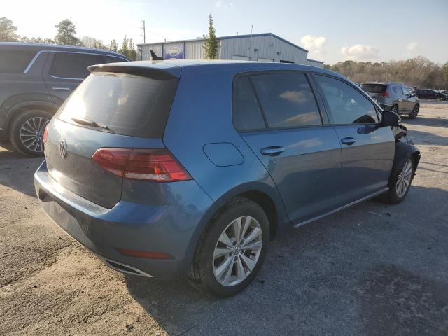 3VWG57AU2LM011638 - 2020 VOLKSWAGEN GOLF BLUE photo 3