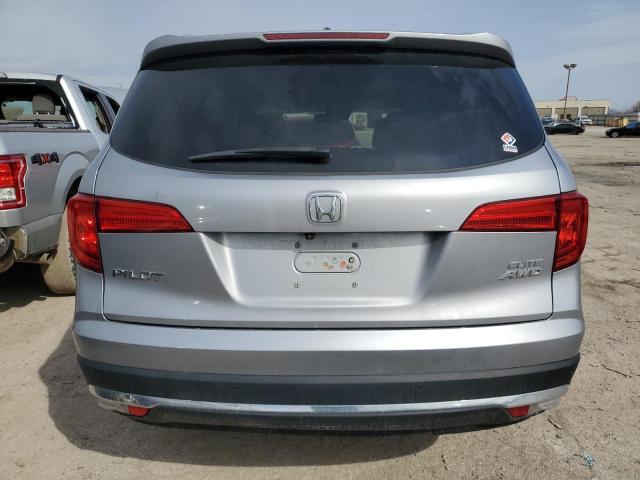 5FNYF6H08GB029833 - 2016 HONDA PILOT ELITE SILVER photo 6