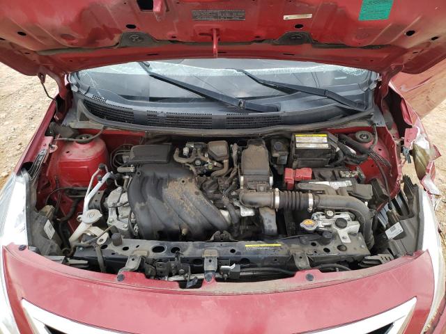 3N1CN7AP4KL840939 - 2019 NISSAN VERSA S RED photo 11