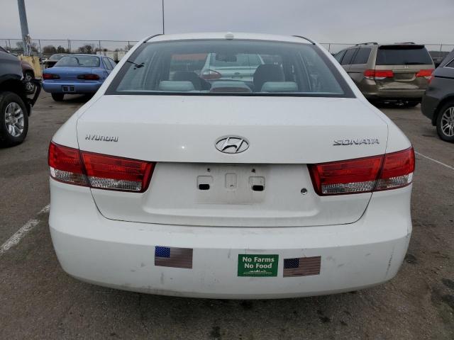 5NPET46C28H398929 - 2008 HYUNDAI SONATA GLS WHITE photo 6