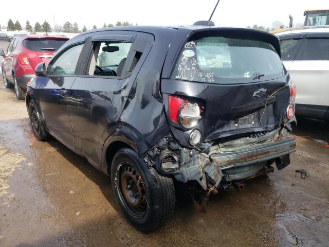 1G1JB6SHXF4154570 - 2015 CHEVROLET SONIC LS BLACK photo 2