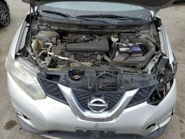 5N1AT2MV9FC837457 - 2015 NISSAN ROGUE S SILVER photo 11