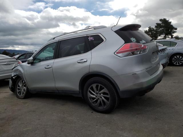 5N1AT2MV9FC837457 - 2015 NISSAN ROGUE S SILVER photo 2