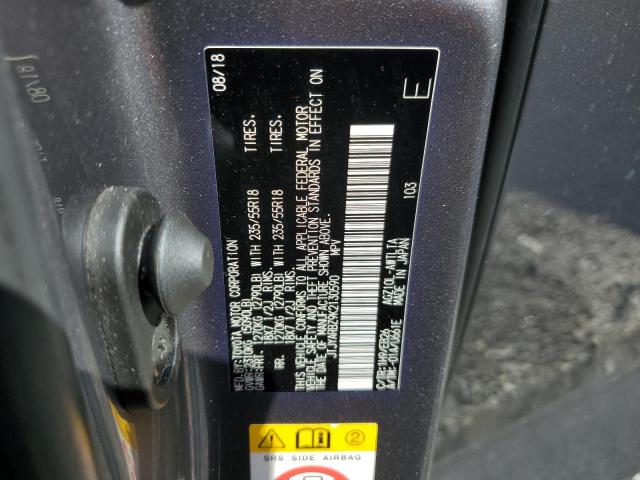 JTJYARBZ9K2130590 - 2019 LEXUS NX 300 BASE ნაცრისფერი ფოტო 14