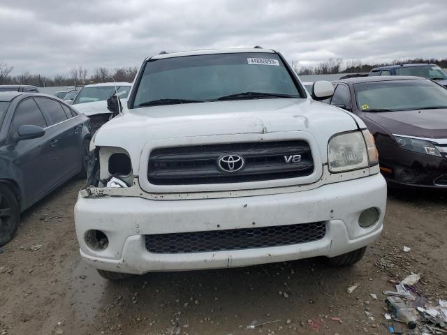 5TDBT48A74S212577 - 2004 TOYOTA SEQUOIA LIMITED WHITE photo 5