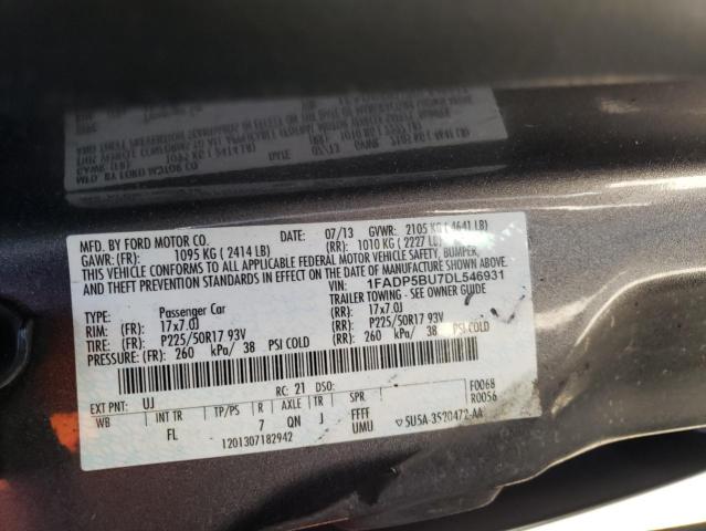 1FADP5BU7DL546931 - 2013 FORD C-MAX SEL GRAY photo 13