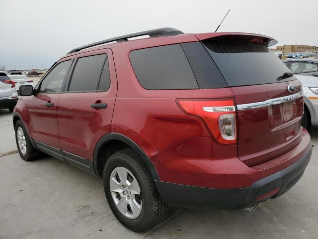 1FM5K7B81DGB05702 - 2013 FORD EXPLORER RED photo 2