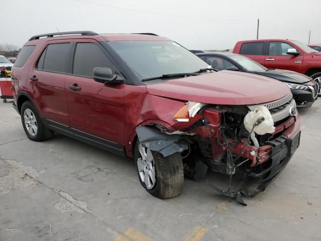 1FM5K7B81DGB05702 - 2013 FORD EXPLORER RED photo 4