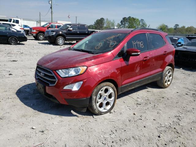 MAJ3S2GE1MC452103 - 2021 FORD ECOSPORT SE RED photo 1