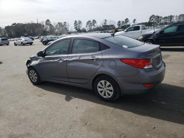 KMHCT4AE5GU092629 - 2016 HYUNDAI ACCENT SE GRAY photo 2