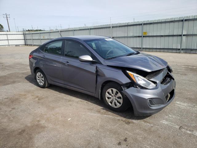 KMHCT4AE5GU092629 - 2016 HYUNDAI ACCENT SE GRAY photo 4