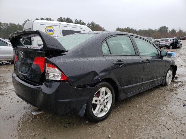 2HGFA16538H355382 - 2008 HONDA CIVIC LX BLACK photo 3