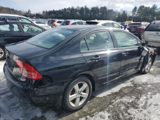 2HGFA16928H305303 - 2008 HONDA CIVIC EXL BLACK photo 3