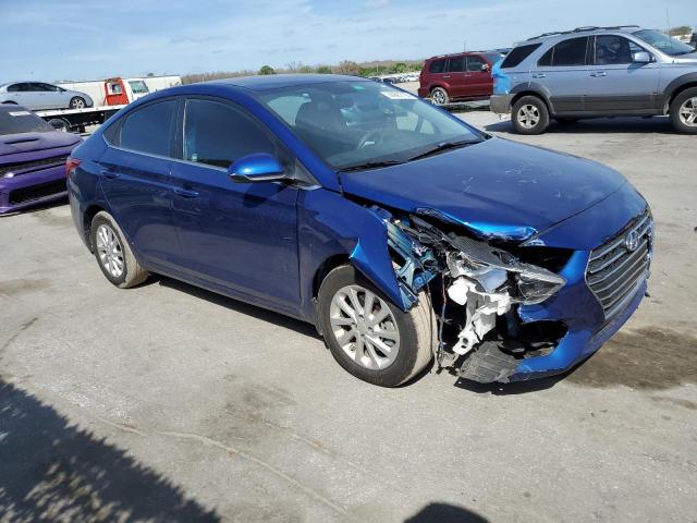 3KPC24A61ME140668 - 2021 HYUNDAI ACCENT SE BLUE photo 4