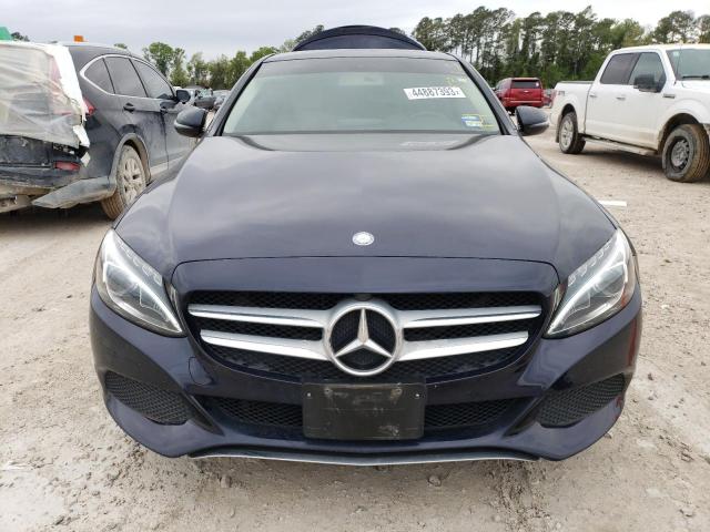 55SWF4KB1GU097167 - 2016 MERCEDES-BENZ C 300 4MATIC BLUE photo 5