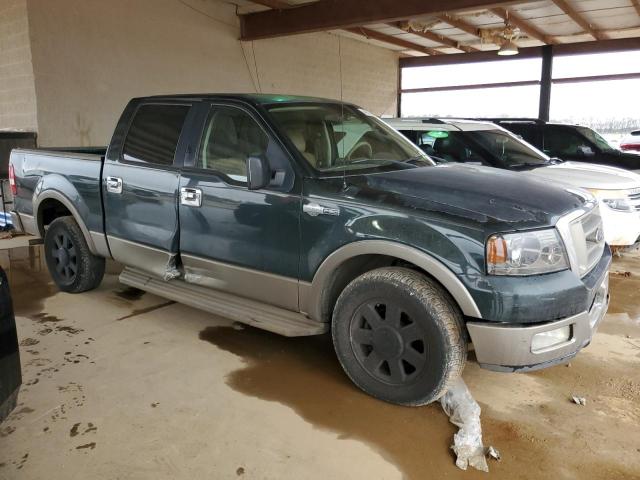 1FTPW12585KF04481 - 2005 FORD F150 SUPERCREW GREEN photo 4