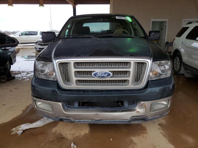 1FTPW12585KF04481 - 2005 FORD F150 SUPERCREW GREEN photo 5