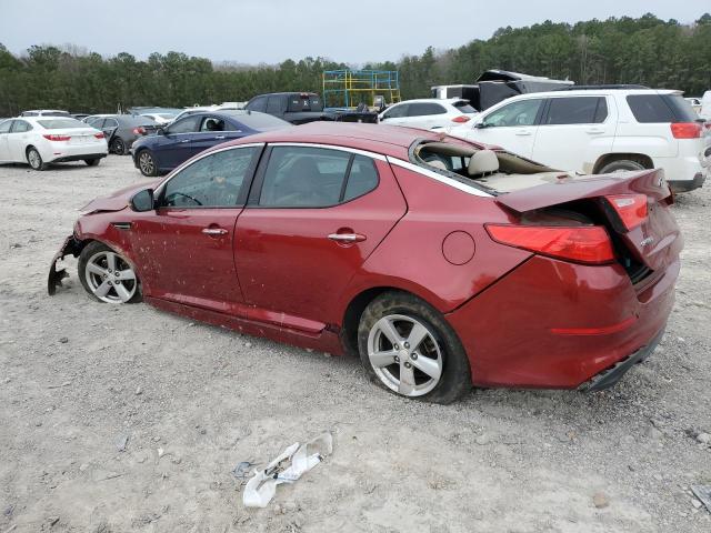 5XXGM4A71FG419892 - 2015 KIA OPTIMA LX RED photo 2