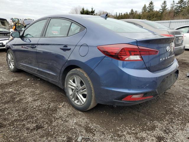 KMHD84LF7KU815224 - 2019 HYUNDAI ELANTRA SEL BLUE photo 2