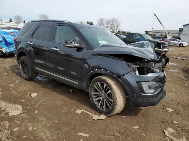 1FM5K8HT3HGB77458 - 2017 FORD EXPLORER PLATINUM BLUE photo 4