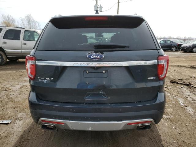 1FM5K8HT3HGB77458 - 2017 FORD EXPLORER PLATINUM BLUE photo 6