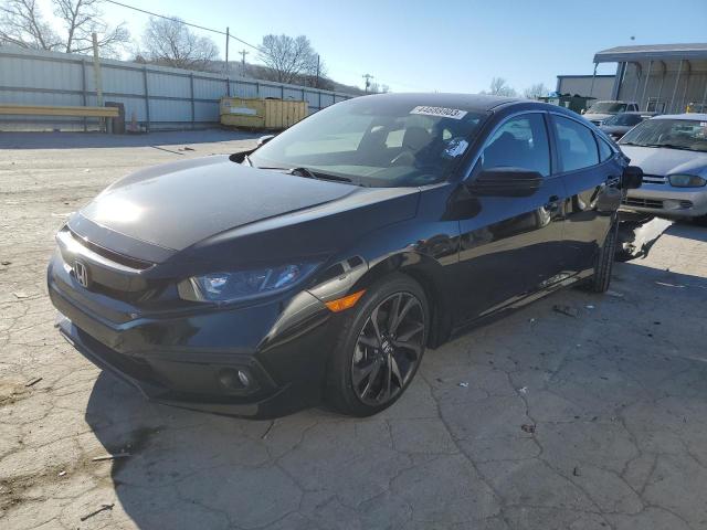 2HGFC2F89KH590497 - 2019 HONDA CIVIC SPORT BLACK photo 1