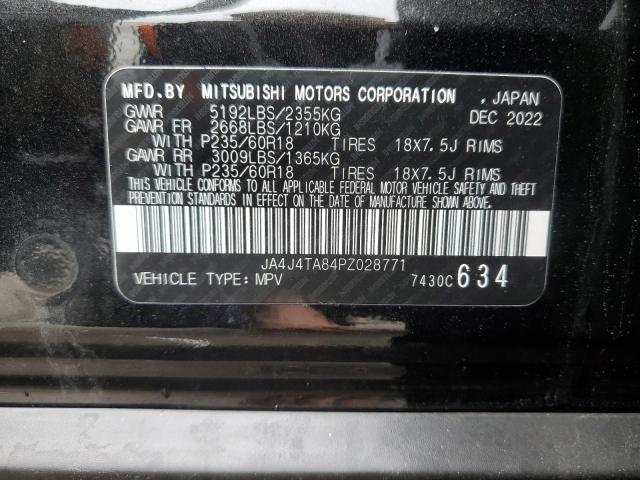 JA4J4TA84PZ028771 - 2023 MITSUBISHI OUTLANDER ES BLACK photo 14