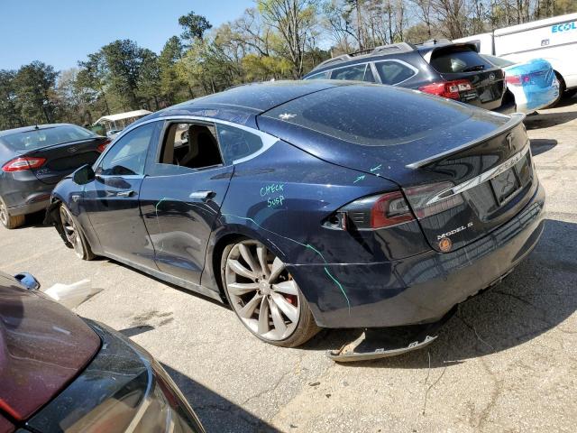 5YJSA1H16EFP31730 - 2014 TESLA MODEL S Կապույտ լուսանկար 2
