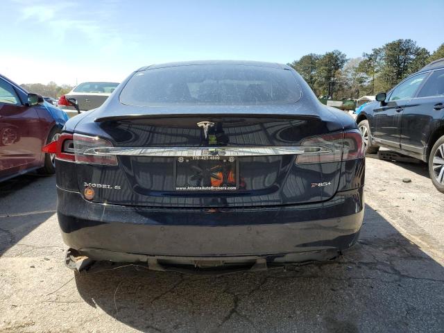 5YJSA1H16EFP31730 - 2014 TESLA MODEL S Կապույտ լուսանկար 6