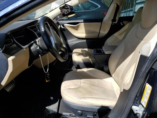 5YJSA1H16EFP31730 - 2014 TESLA MODEL S Կապույտ լուսանկար 7