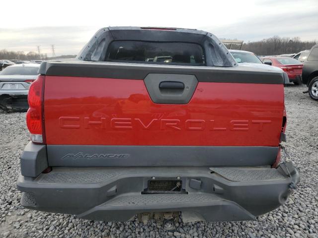 3GNEC13T42G329864 - 2002 CHEVROLET AVALANCHE C1500 RED photo 6