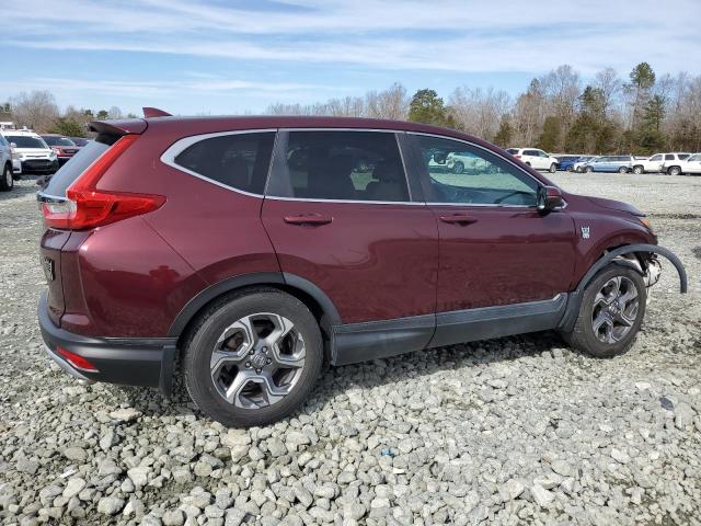 2HKRW1H82HH500942 - 2017 HONDA CR-V EXL MAROON photo 3