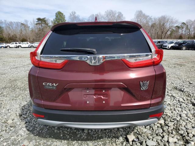 2HKRW1H82HH500942 - 2017 HONDA CR-V EXL MAROON photo 6