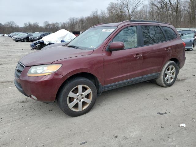 5NMSH73E39H311307 - 2009 HYUNDAI SANTA FE SE BURGUNDY photo 1