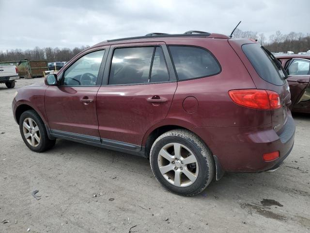 5NMSH73E39H311307 - 2009 HYUNDAI SANTA FE SE BURGUNDY photo 2