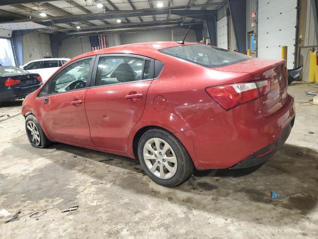 KNADM4A37F6434151 - 2015 KIA RIO LX RED photo 2