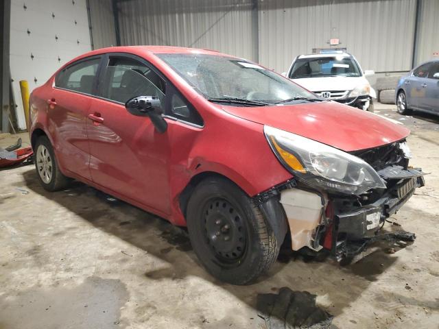 KNADM4A37F6434151 - 2015 KIA RIO LX RED photo 4