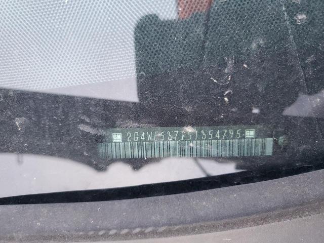 2G4WE537151354795 - 2005 BUICK LACROSSE CXS Tünd qırmızı foto 12