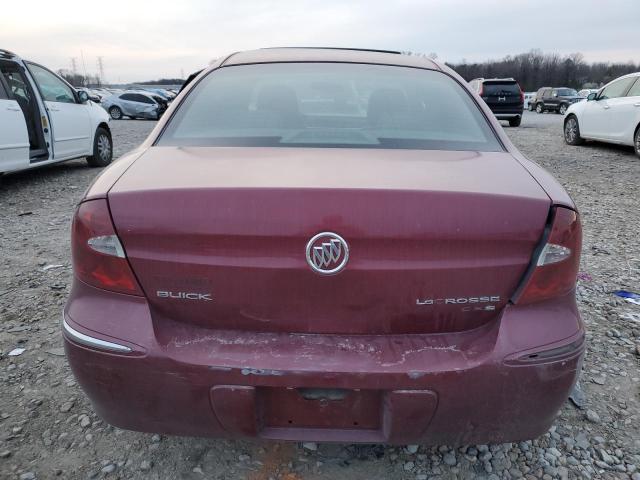 2G4WE537151354795 - 2005 BUICK LACROSSE CXS Tünd qırmızı foto 6